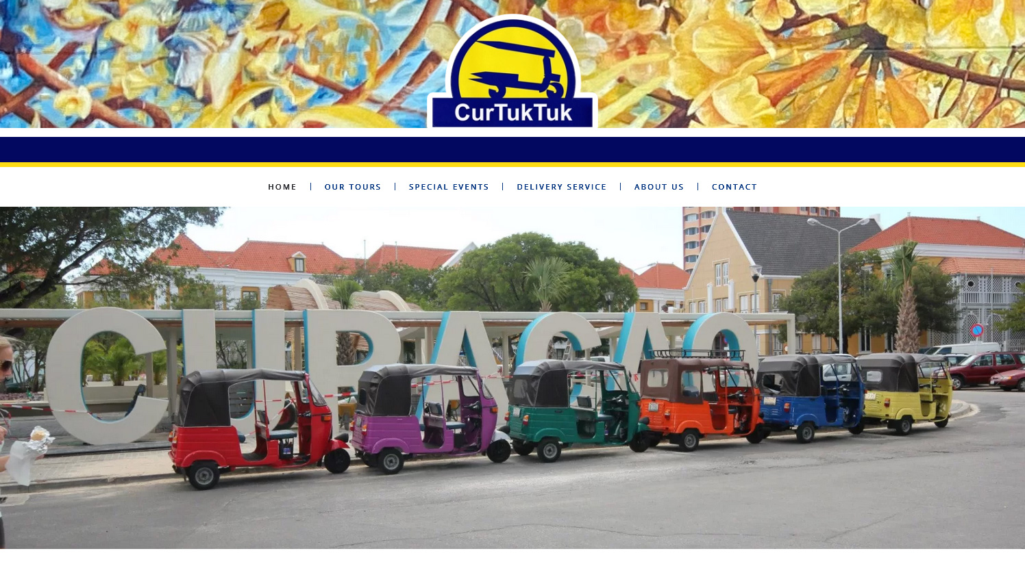 CurTukTuk website desktop screenshot