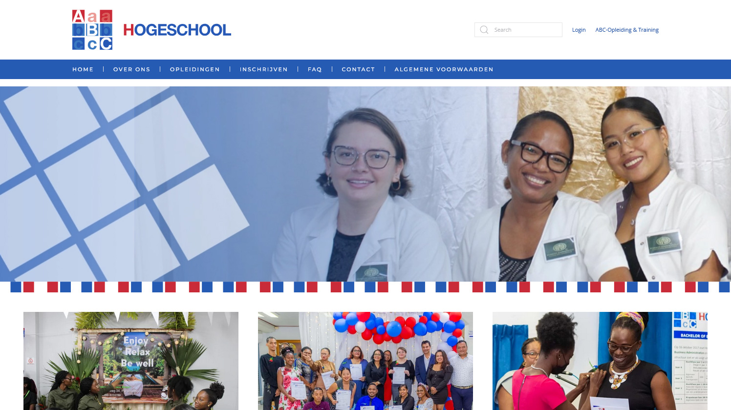 Hogeschool ABC website desktop screenshot